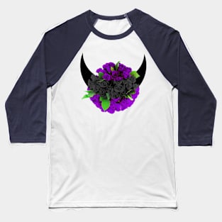 PURPLE DARK ROSE Baseball T-Shirt